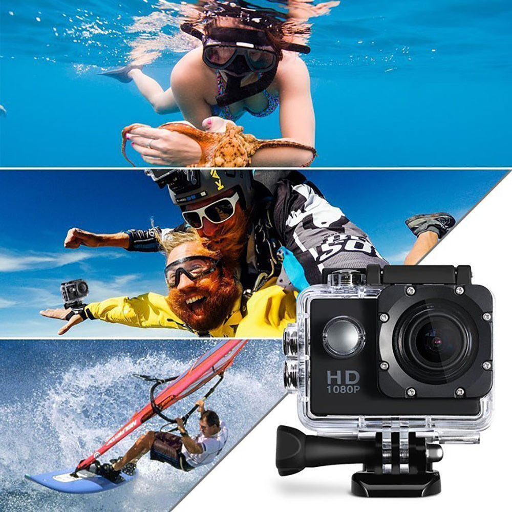 1080P Waterproof Action Camera – HD Sports DV with Accessories