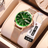 Green gold face rose gold