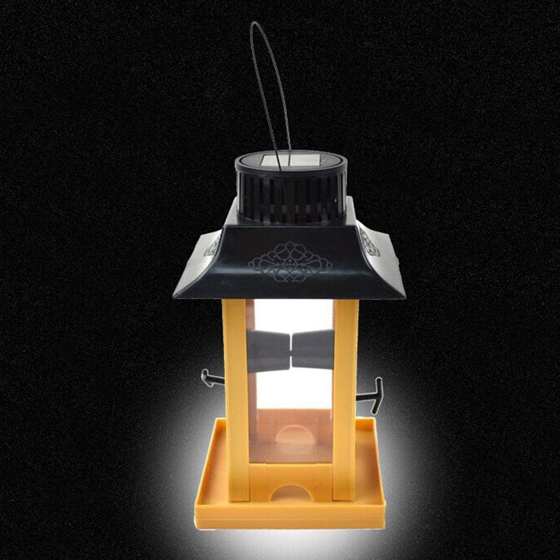 Hook Type Solar Lamp Bird Feeder for Outdoor Birds