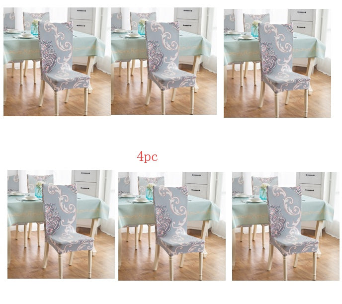 Elastic Siamese Solid Color Stretch Office and Hotel Chair Cover