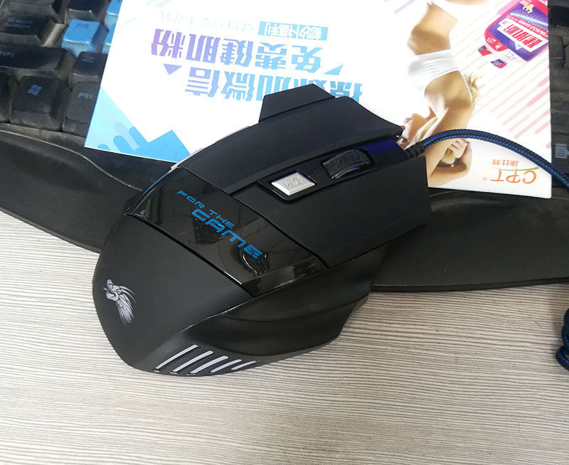Wired Gaming Mouse – 5500 DPI, 7 Buttons, 7-Color LED Backlit USB Optical for PC & Laptop