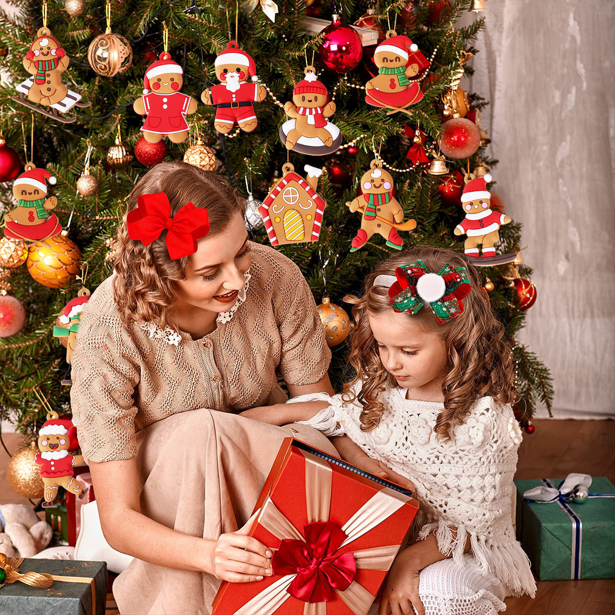 Soft Rubber Christmas Tree Ornament Pendant