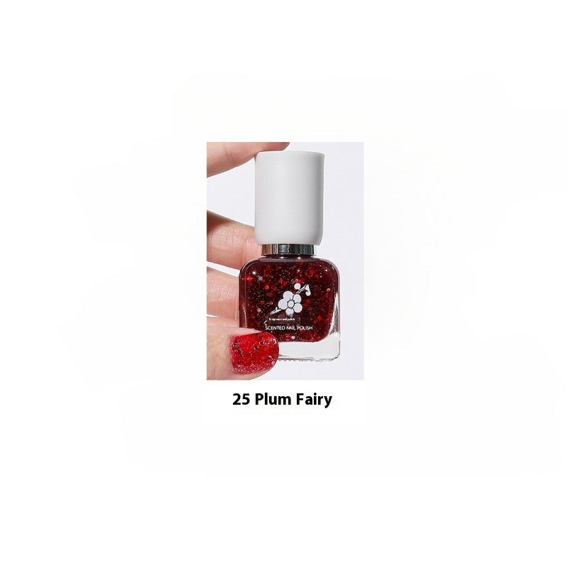 Water-based Quick-drying Baking-free Long-lasting Tearable Popular Color White Fragrance-retaining Nail Polish