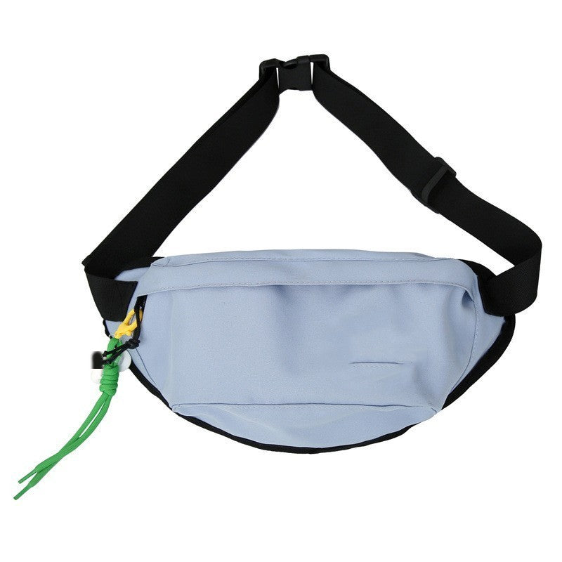 Men's Nylon Chest Bag Crossbody Slim Solid Color Pattern