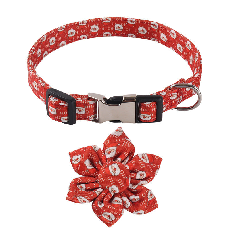Pet Supplies Design Christmas Series Bow SUNFLOWER Holiday Dog Collar