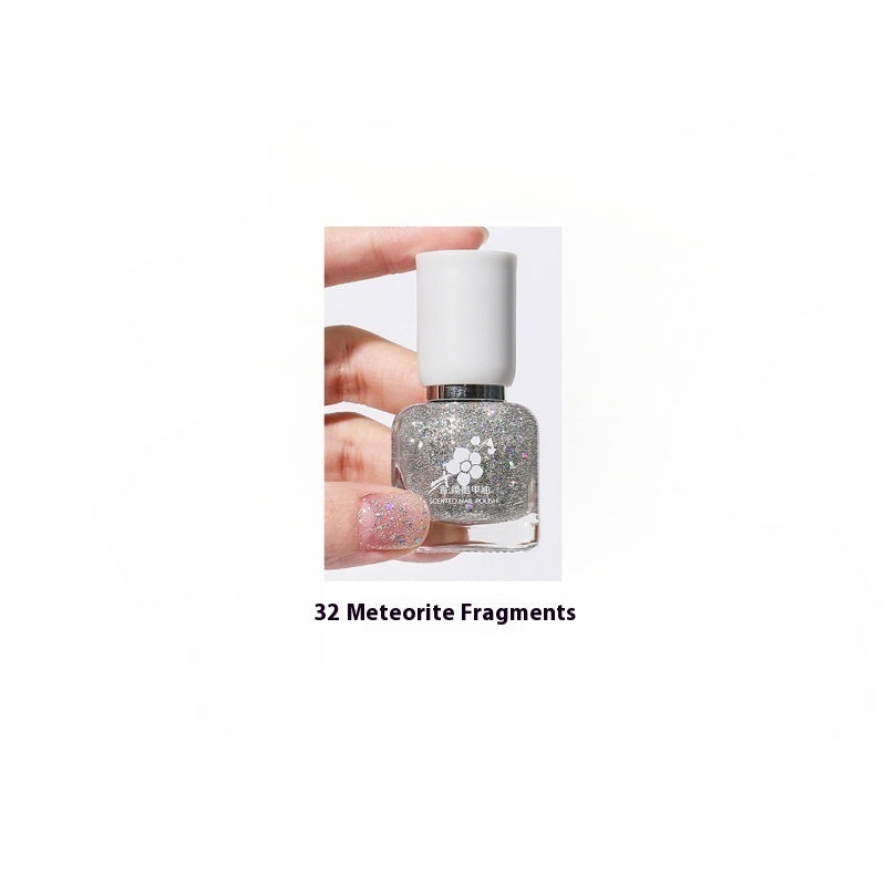 Water-based Quick-drying Baking-free Long-lasting Tearable Popular Color White Fragrance-retaining Nail Polish