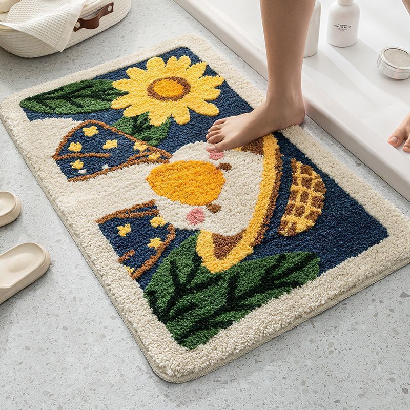 Cartoon Household Bathroom Mats – Absorbent Non-Slip Floor Rugs