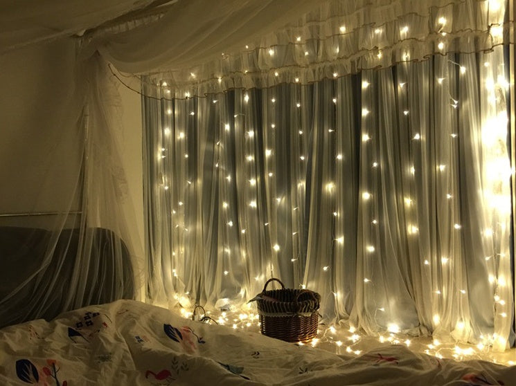 Festive 3x3m Christmas LED Curtain Lights