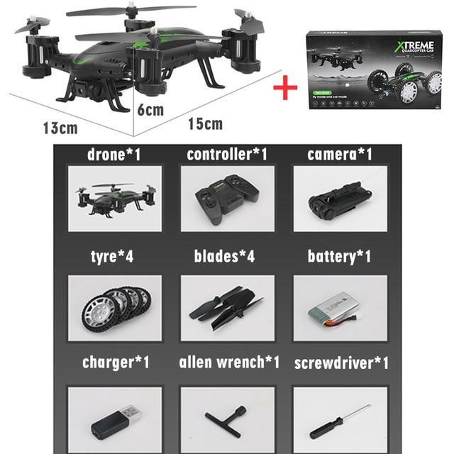 OTRC FY602 2-in-1 RC Drone Car – Flying Quadcopter & High-Speed 4WD with HD Camera