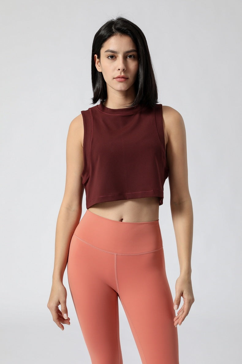 Loose Sports Vest Women's Yoga Fitness Vest Running Sports T-shirt