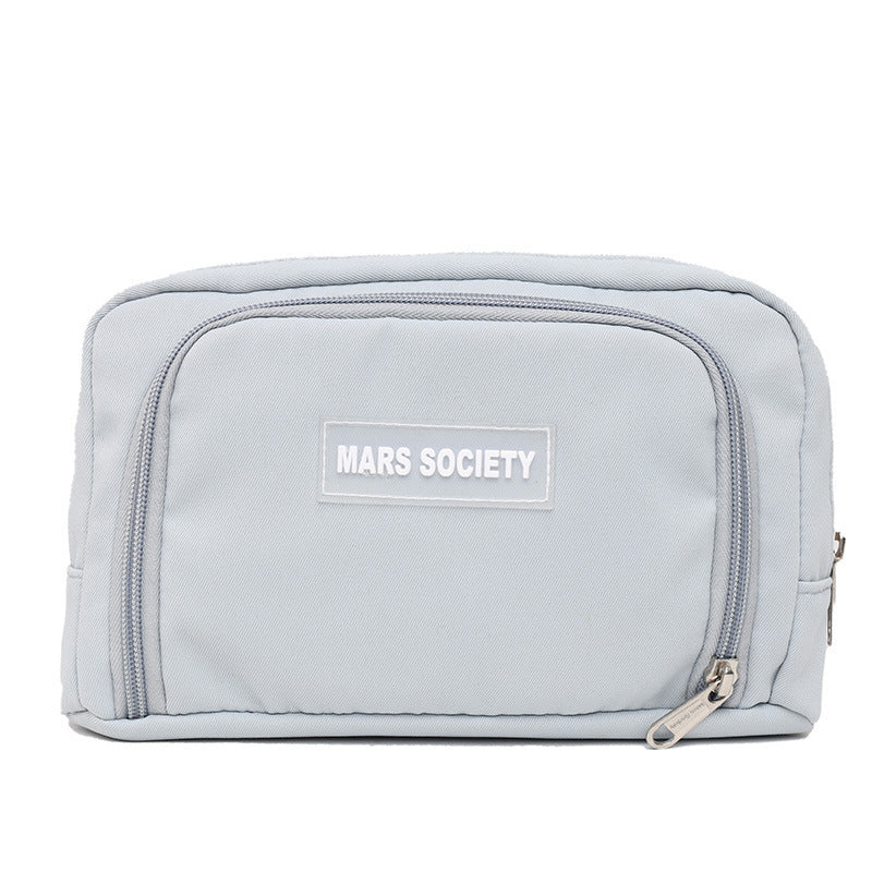 Simple Large Capacity Pencil Case – Girl Student School Supplies Organizer