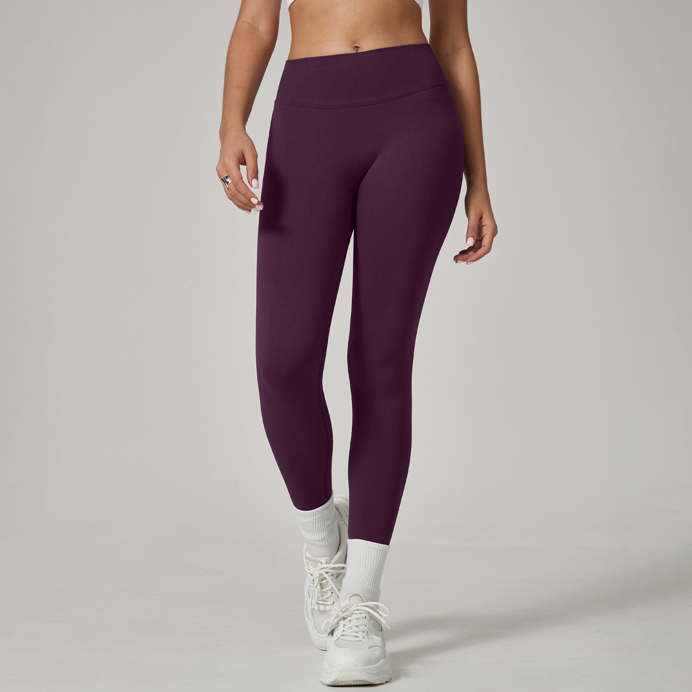 Women’s Nylon-Spandex High-Stretch Yoga Pants – Performance & Comfort
