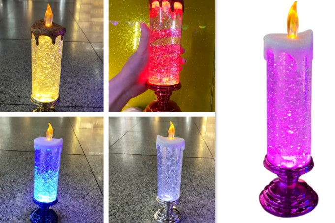 Decorative Handicraft Night Light Colorful Dream Crystal Candle