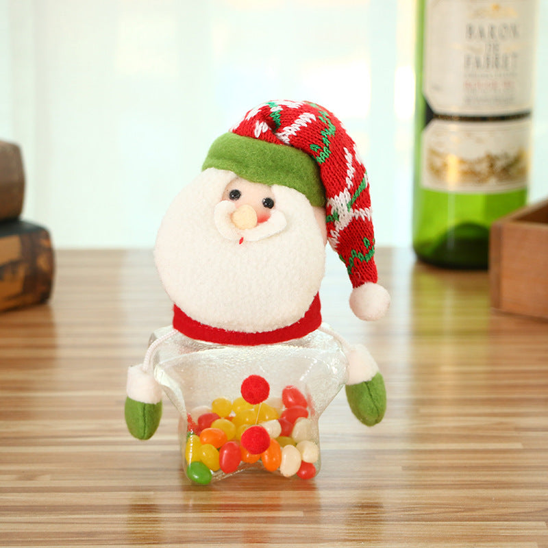 Christmas Candy Jar and Kids Storage Santa Bag Sweet Box Gift Container