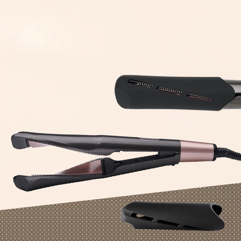 2-in-1 Professional Hair Straightener and Crimper Wet/Dry Curling Comb