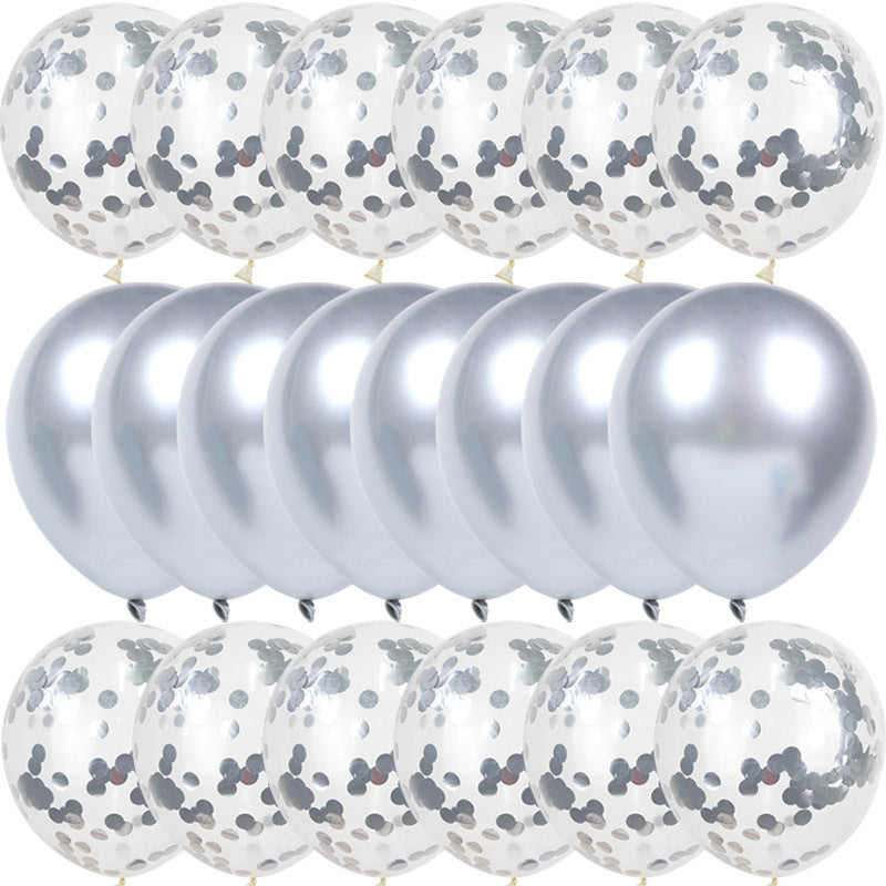 Sequined Metal Balloons