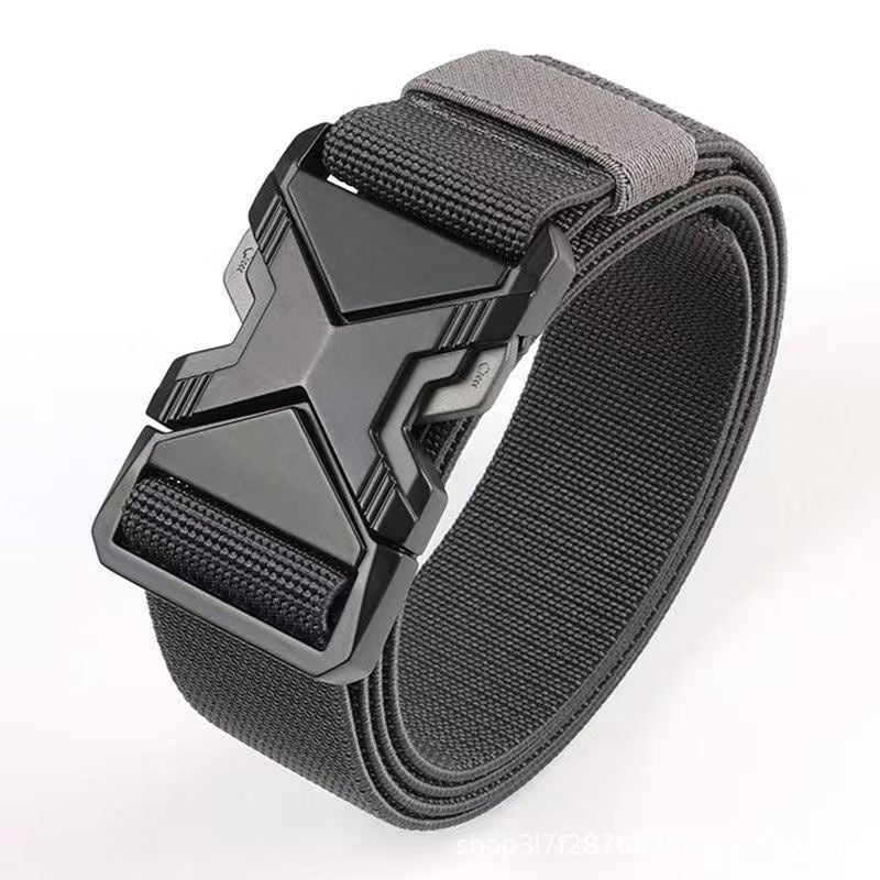 Men's Toothless Automatic Buckle Tactical Belt
