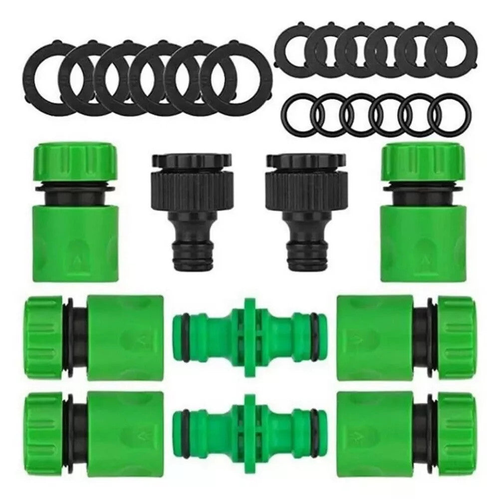 Hose Pipe Connector Set – Garden Tap Fitting Kit Compatible with Hozelock (UK Standard)