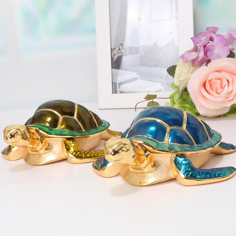 Home Creative Turtle Shaped Ashtray Ornament