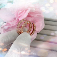 Cross Ear Clip Rose Gold