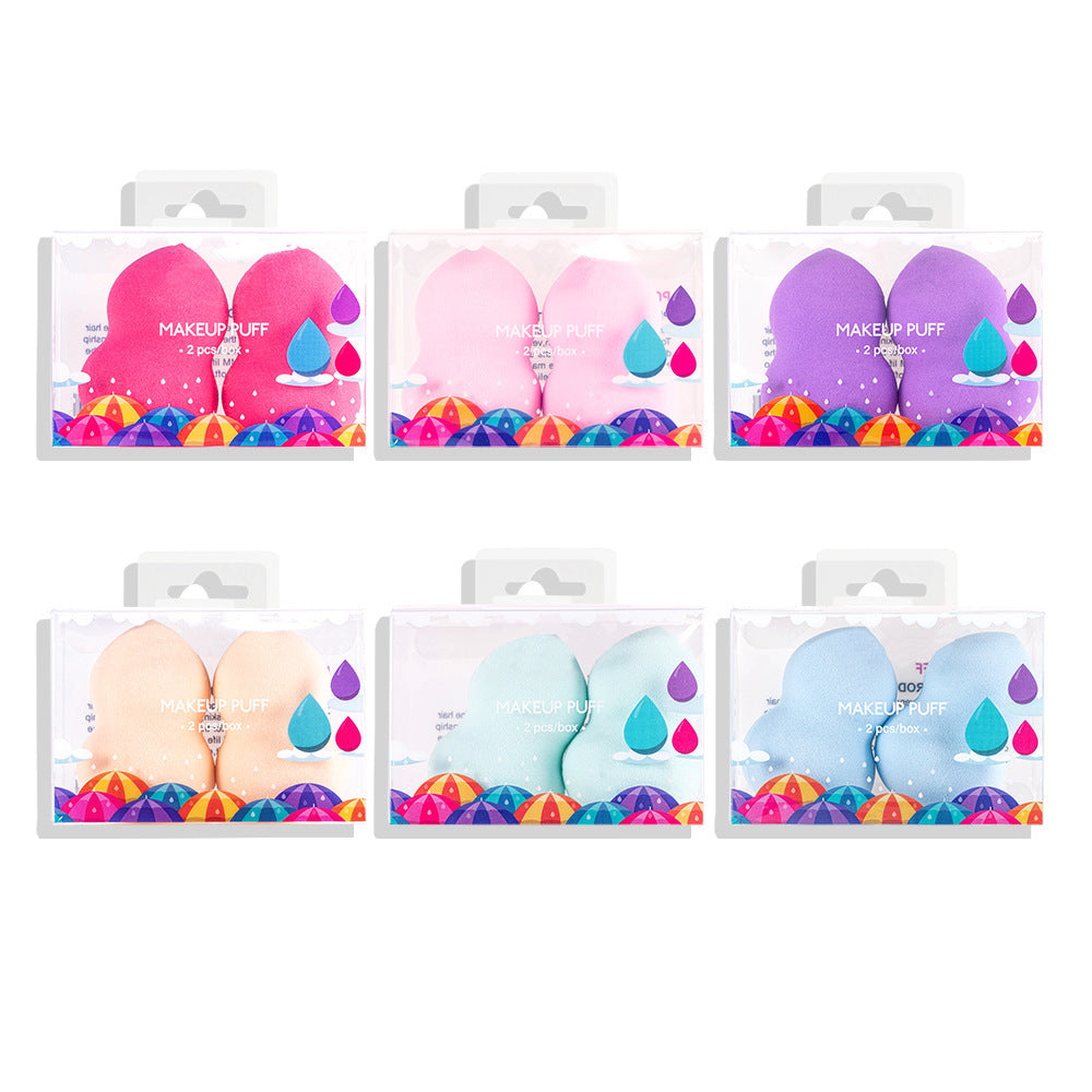 2-Pack Cosmetic Beauty Eggs – Drop & Pear-Shaped Makeup Sponges