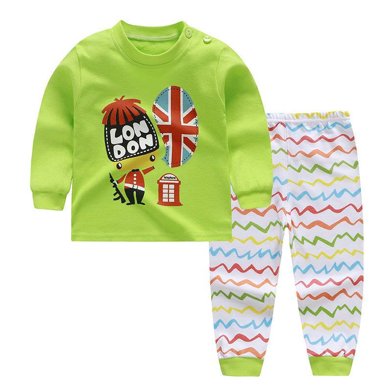 Unisex Regular-Fit Soft-Touch Long Sleeve Top Trousers Set