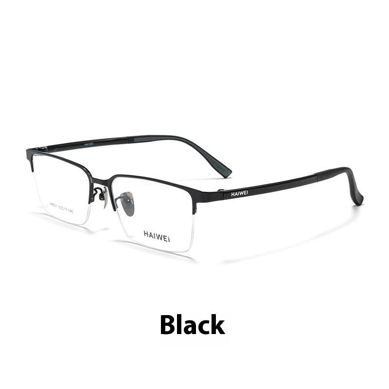 Semi-Rimless Titanium Glasses – Lightweight Plastic Steel Frame