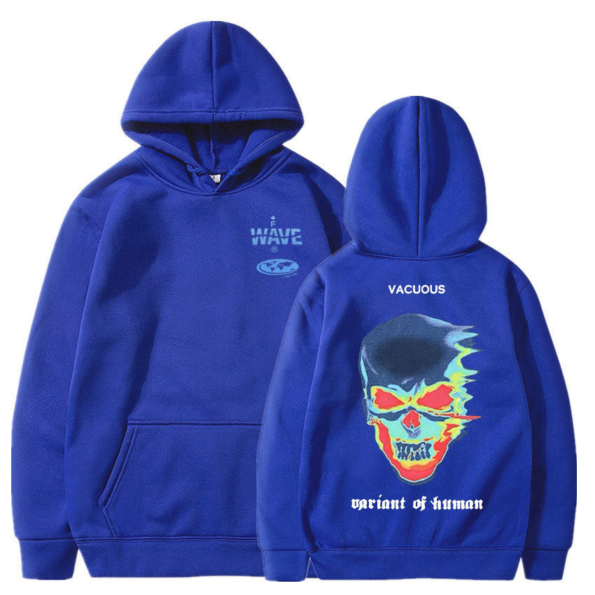 Skeleton Thermal Imaging Graphic Print Hoodie Men Women