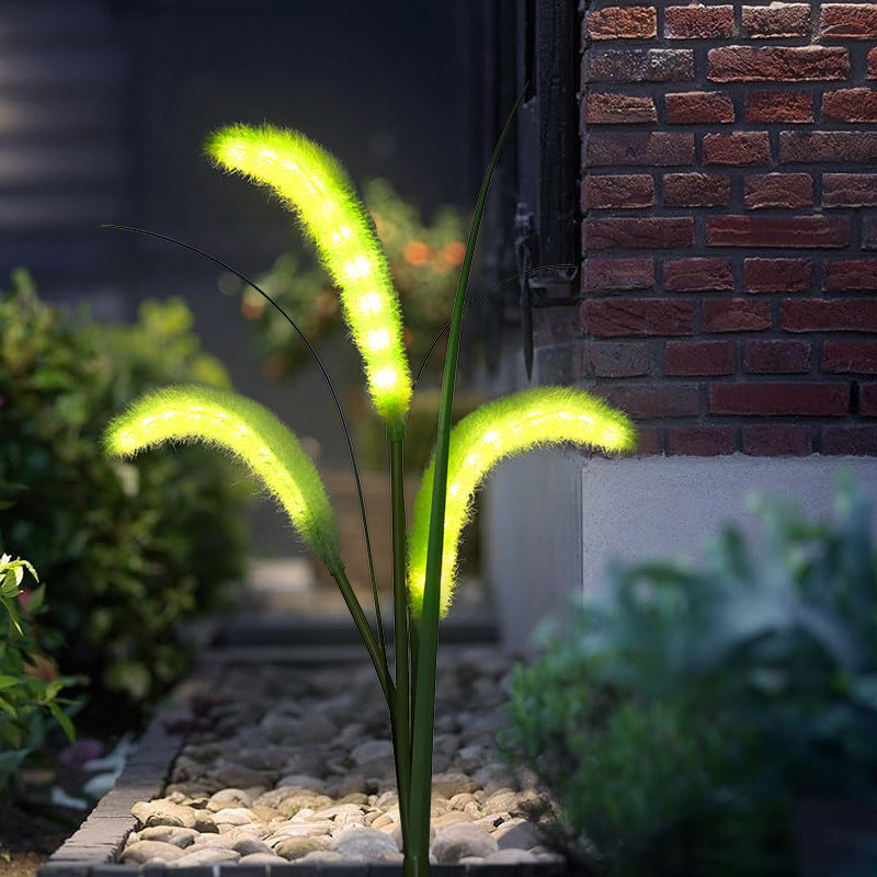 Outdoor Simulation Solar Dogtail Grass Lamp Led Decoration Lawn Lamp