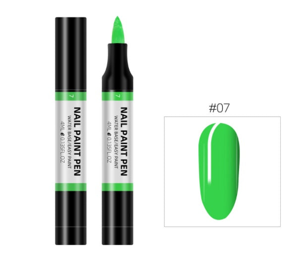 Plastic Nail Art Pen 24 Color Water Based Flower Painting