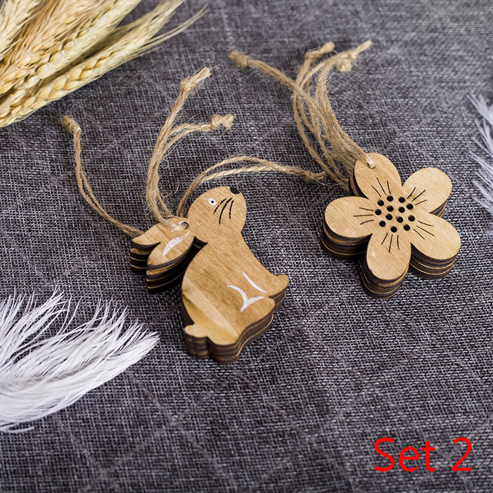 Easter Wooden Decorative Pendant Decorations – Holiday, DIY Crafts, and Home Decor