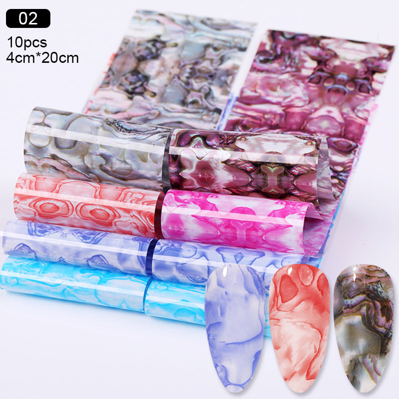Nail Art Starry Paper Marble Pattern Constellation Starry Sky Series Transfer Paper
