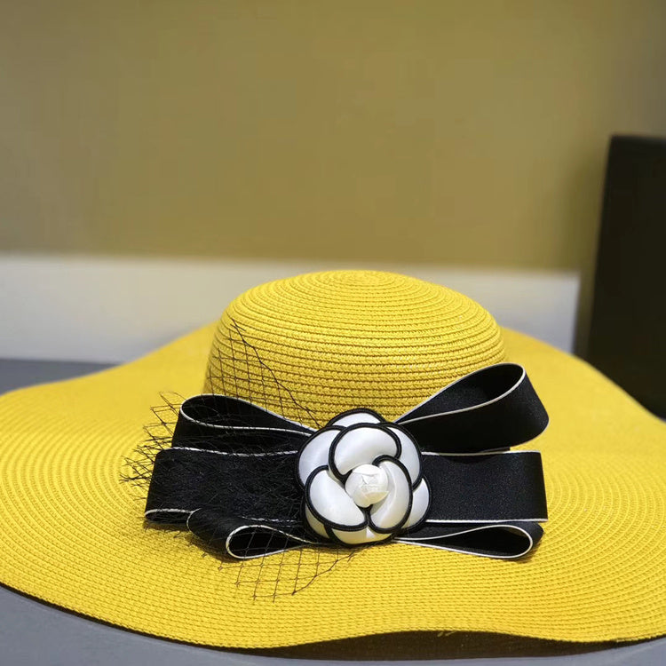 Women Retro Fashion French Sun Hat Seaside Vacation