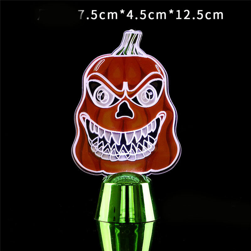 Halloween LED Night Light Desktop Horror Ornaments Lamp Holiday Bar Home Party Decoration Prop