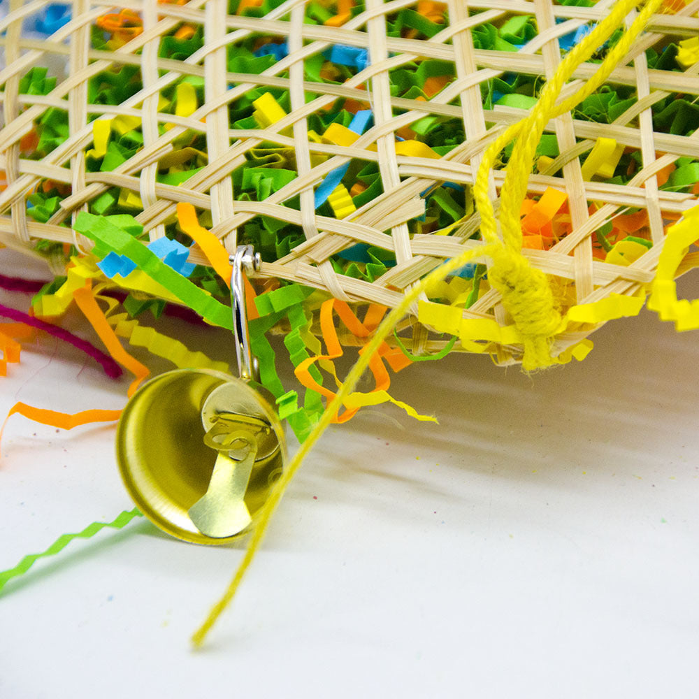 Bird Brushed Straw Chew Toy for Parrots and Small Birds