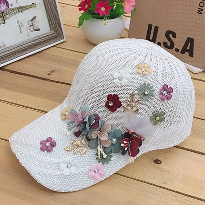 Korean style breathable cap with mesh summer hat