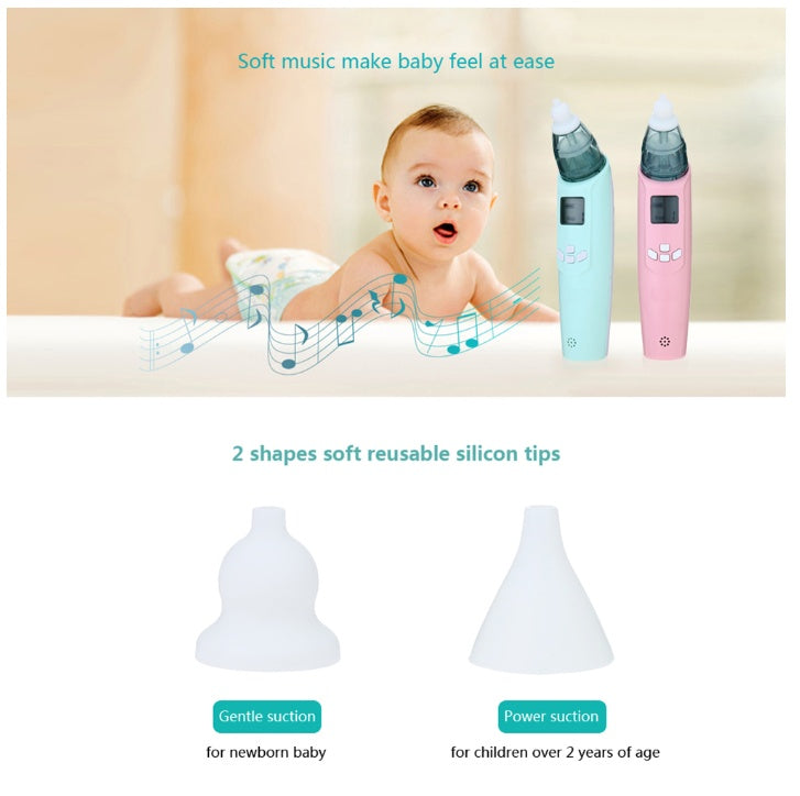 Electric Nasal Aspirator for Babies – Gentle, USB Rechargeable
