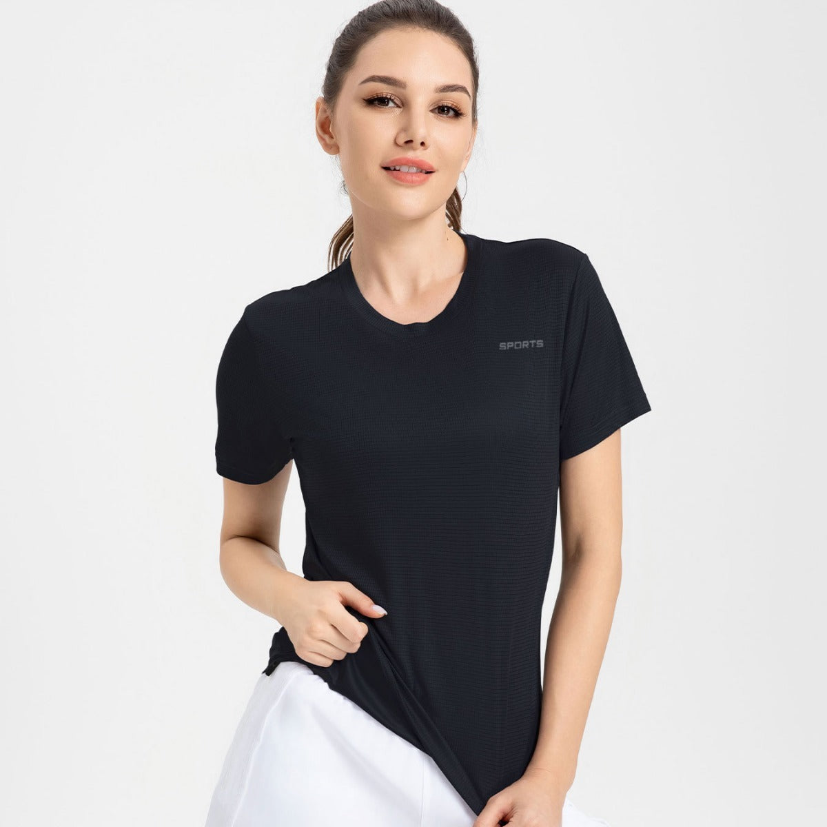 Women’s Quick-Dry Sports T-Shirt – Breathable Short Sleeve Gym & Running Top