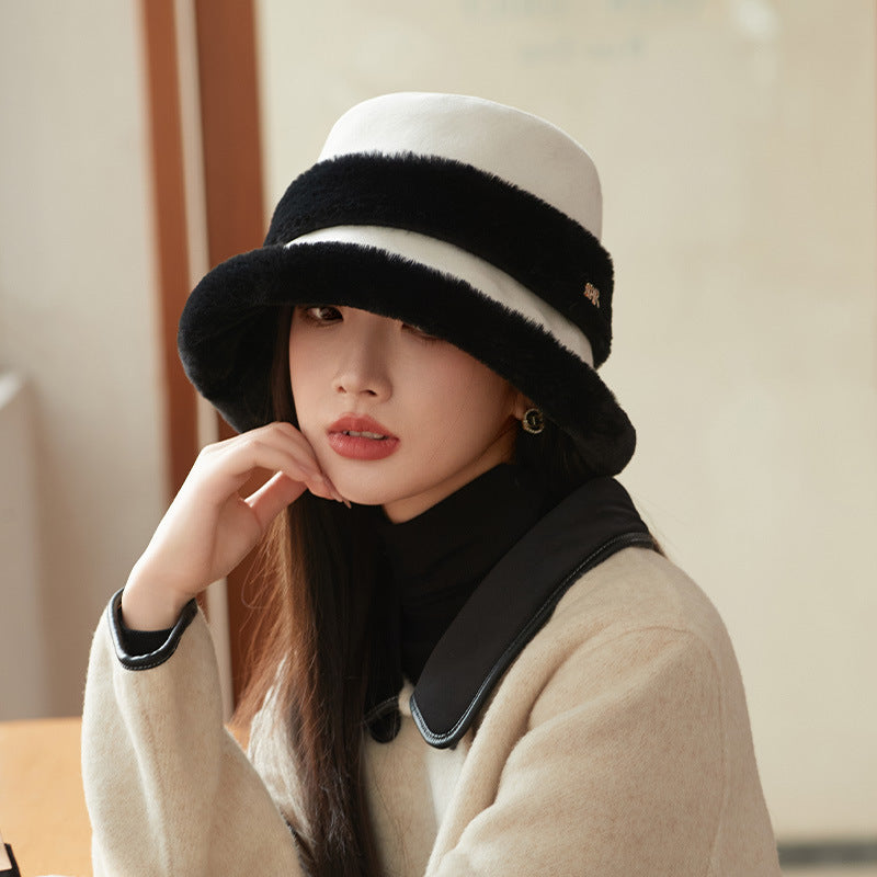Velvet-Padded Warm Earflap Bucket Hat
