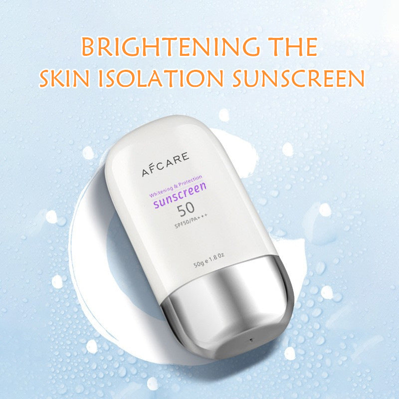 Plastic Bottle Sunscreen SPF 50 Non Greasy Facial Primer
