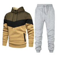 Brown Light Gray Pants
