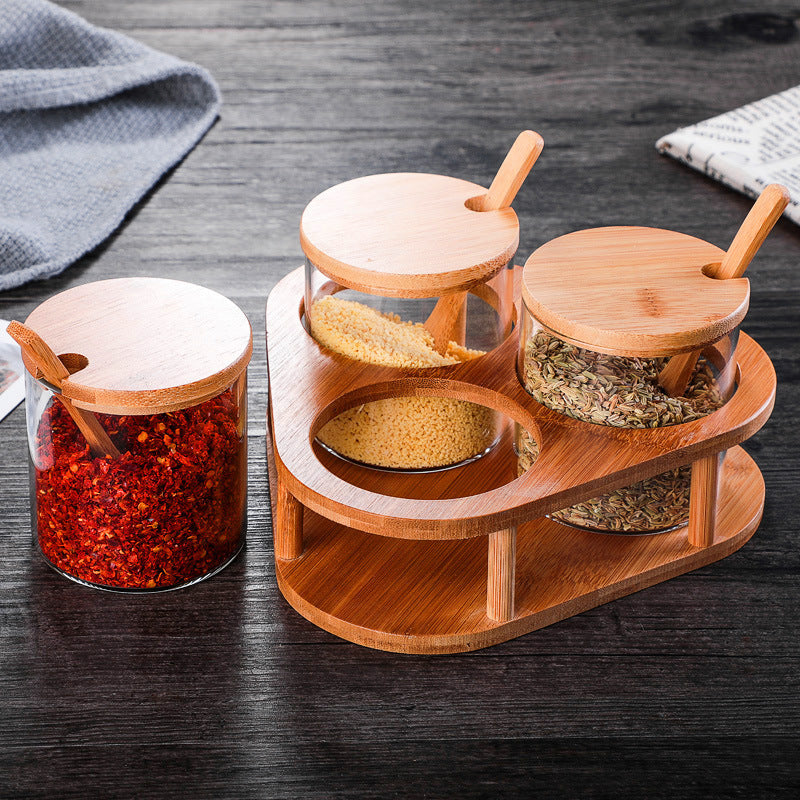 Kitchen Seasoning Jar Set – Household Spice Container Organizer