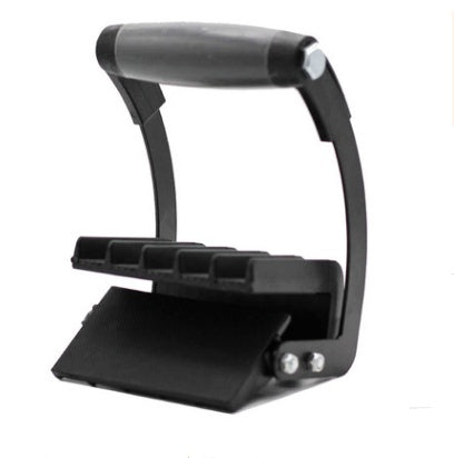 Portable Metal and Wood Panel Quick-Clip Handle with Iron and Plastic Construction