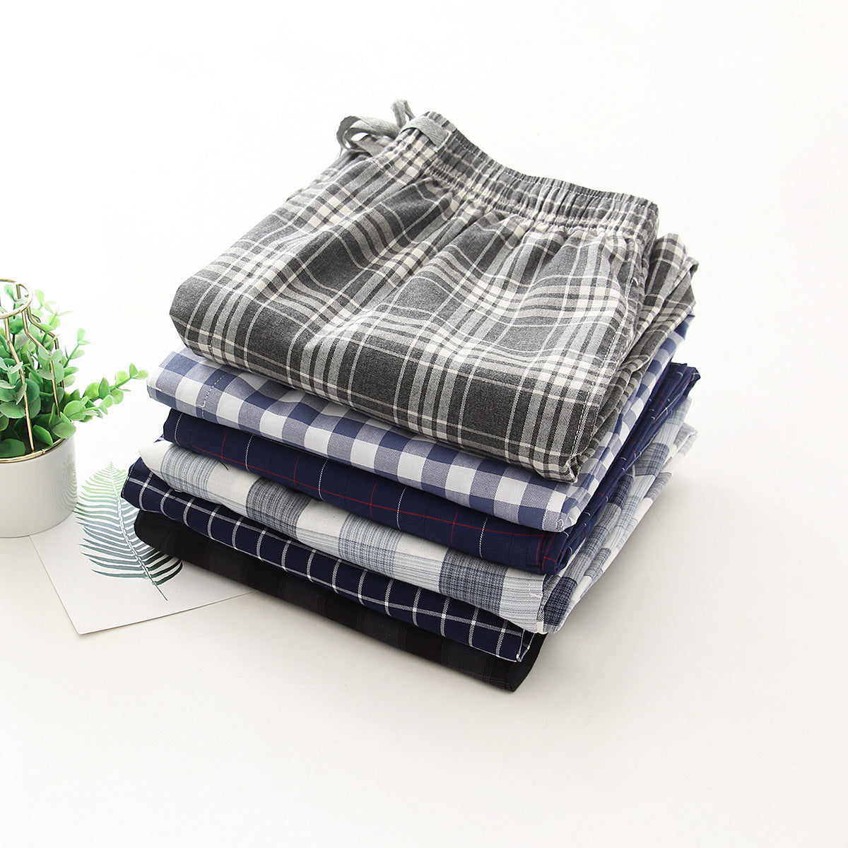 Men's Thin Pajamas Cotton Comfortable And Breathable