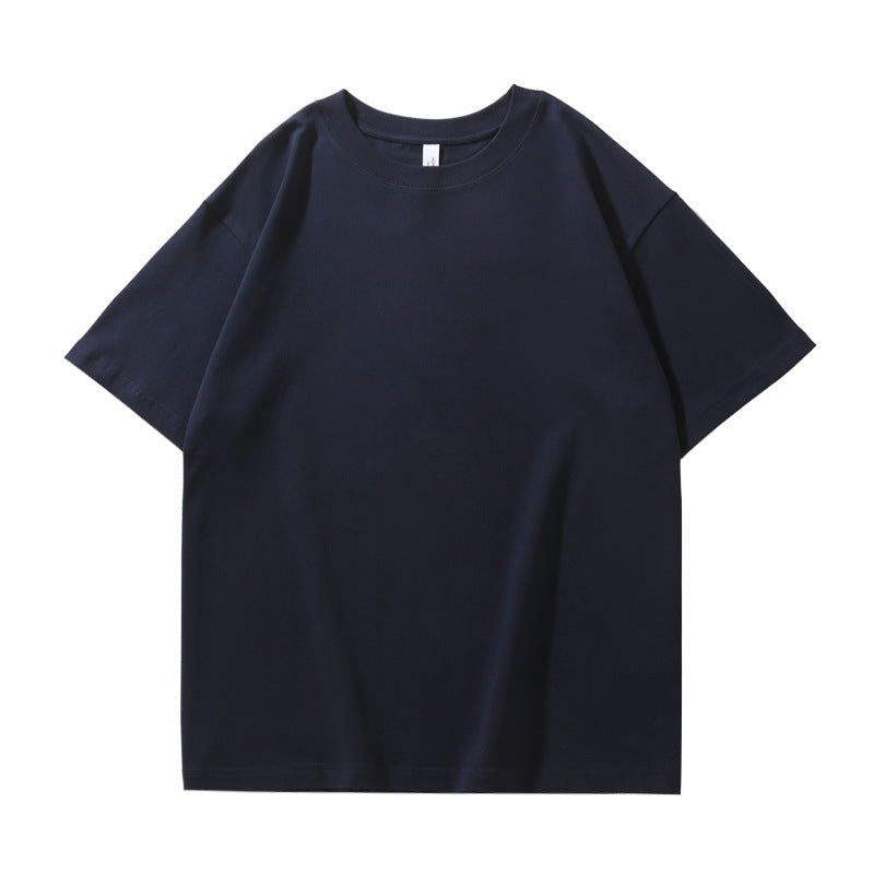 280G32 Double Yarn Heavy Double Yarn Men's And Women's Same Style Short Sleeve