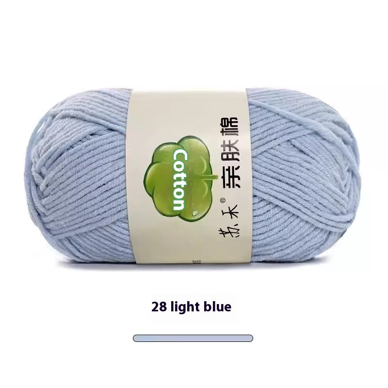 5-Strand Skin-Friendly Combed Milk Cotton Yarn – Hand Knitting Supplies