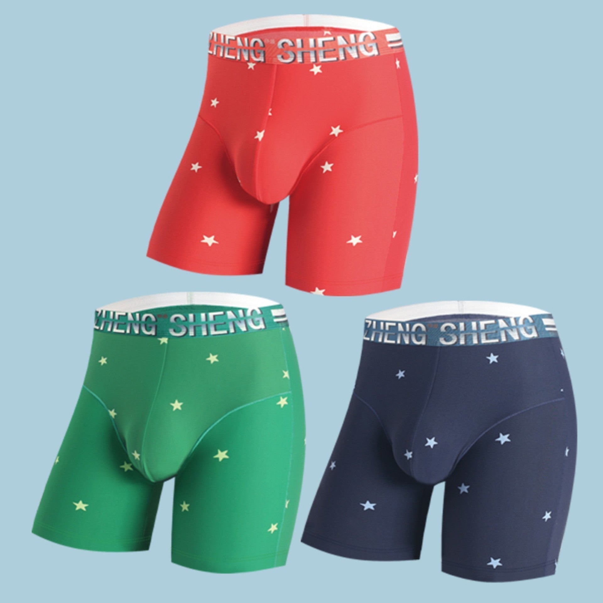 Men's Lengthened Cotton Sports Underwear Regular Fit