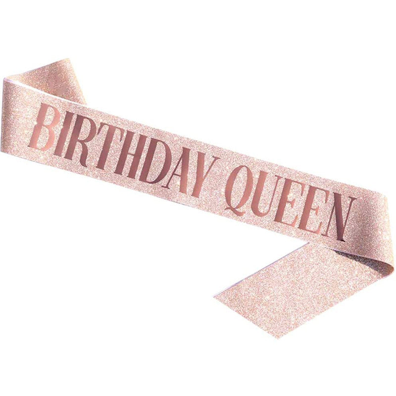 Etiquette Belt Crown Set Party Birthday Strap