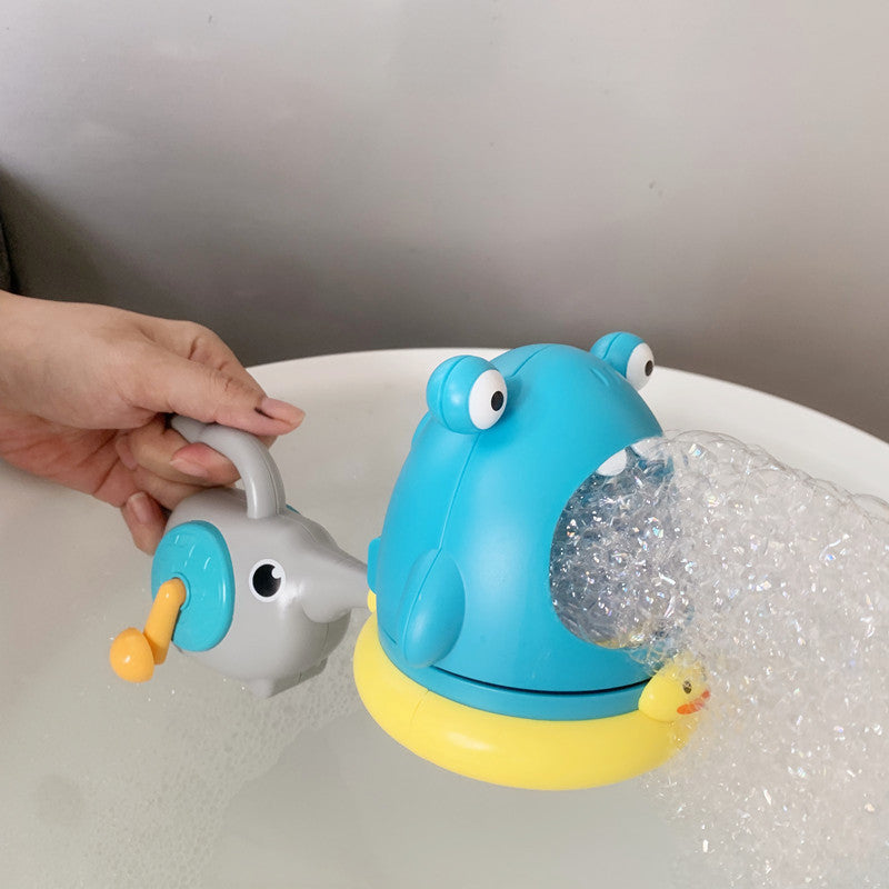 Bubble Machine Baby Bath Toy – Foam Maker and Bubble Blower for Bathtub, Pool, and Kids’ Water Play Games Toy Set
