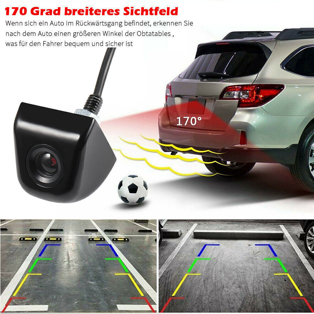 Waterproof Rear View Car Camera – Wide Angle Metal Base Mount